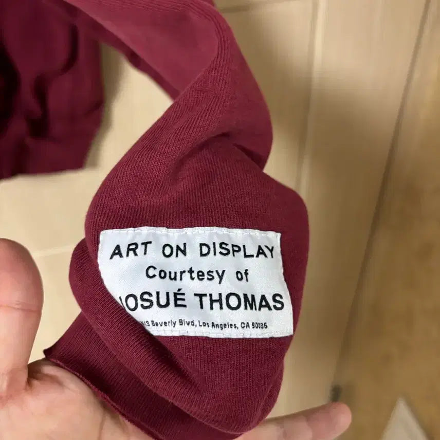 [BUNJANG] Gallery Dept. Burgundy Hoodie / 갤러리 디파트먼트 후드티