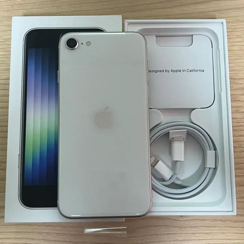 [BUNJANG] Apple iPhone SE 3rd Gen 64GB Starlight (Unused, iOS 16.1.1) / (단순개봉미사용/ios16.1.1)아이폰 Se3 64G 스타라이트 풀박스