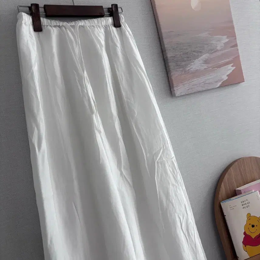 [BUNJANG] White Loose Fit Long Skirt / (새상품)화이트 여리여리 롱치마
