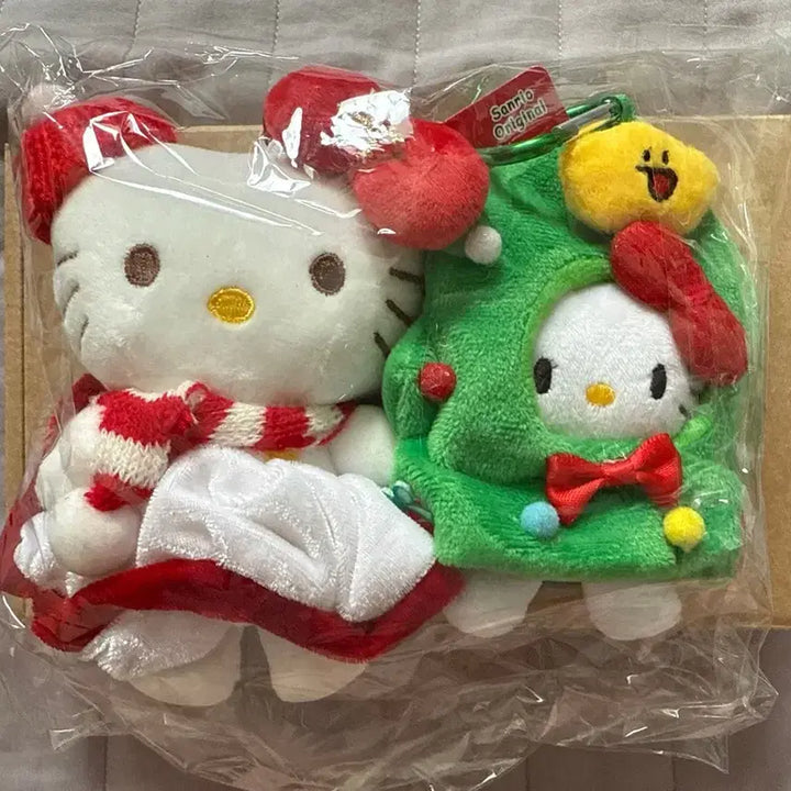 [BUNJANG] Hello Kitty Christmas Doll Set / 헬로키티 크리스마스 인형 세트 새상품 택ㅇ