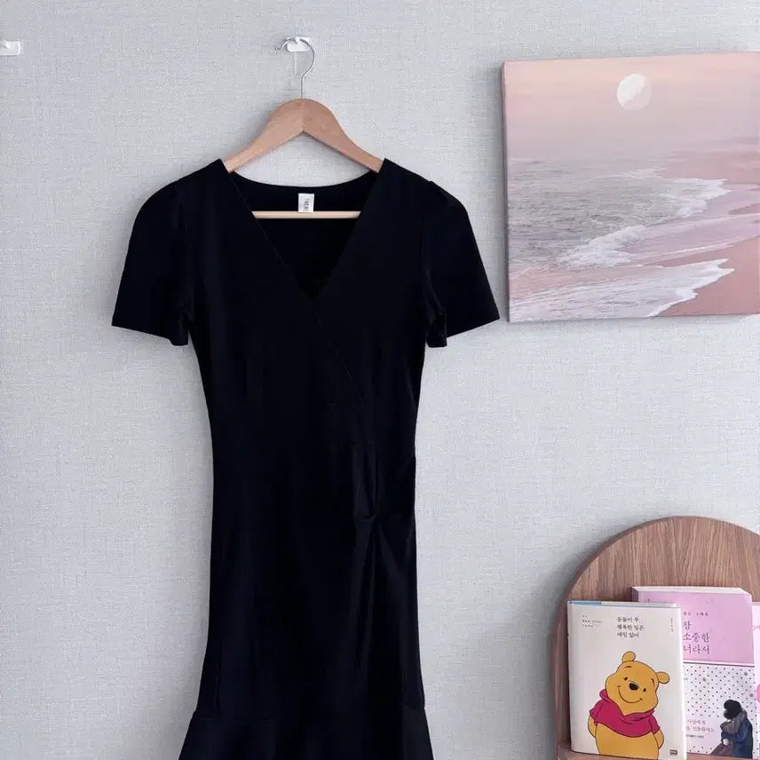 [BUNJANG] Black Shirring Dress / 블랙 셔링 원피스