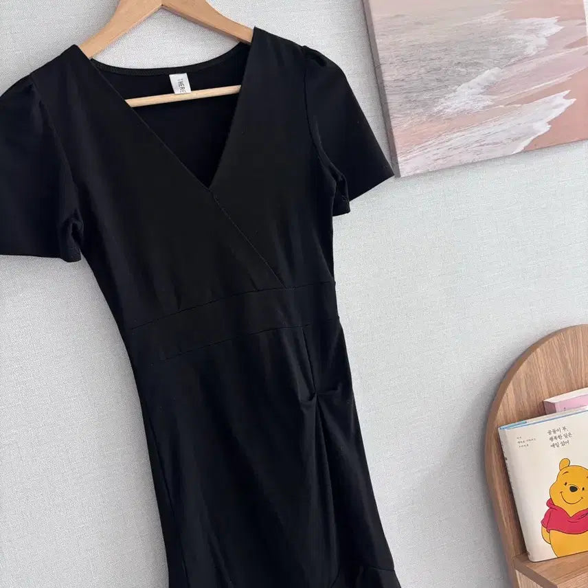 [BUNJANG] Black Shirring Dress / 블랙 셔링 원피스