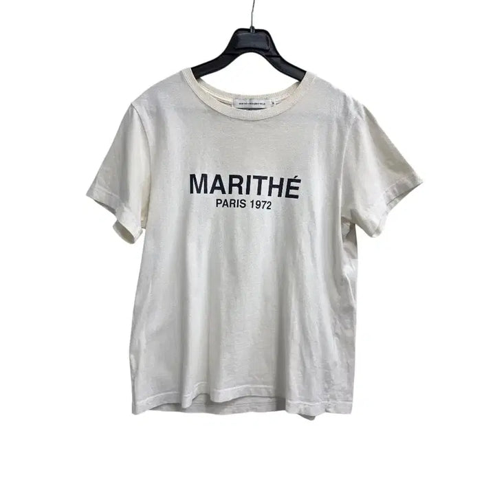 [BUNJANG] Marithe Francois Girbaud Logo Short Sleeve T-Shirt Ivory M / [프립]M/마리떼프랑소와저버 반팔티 아이보리