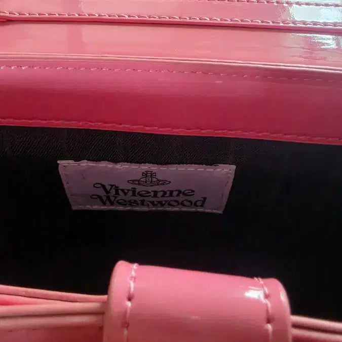 [BUNJANG] Vivienne Westwood Hazel Shoulder Bag Pink Enamel / 비비안웨스트우드 핑크 에나멜 헤이즐 숄더백 팝니다.