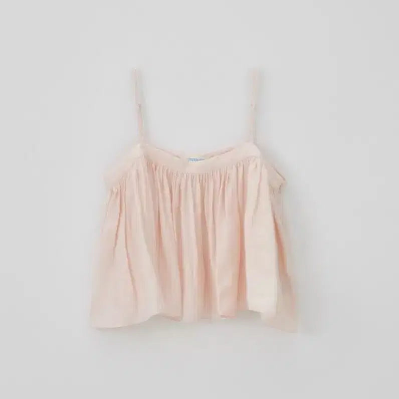 [BUNJANG] Thanat Bridge Shirring Top Pink / 타낫 브리지 셔링 탑 핑크