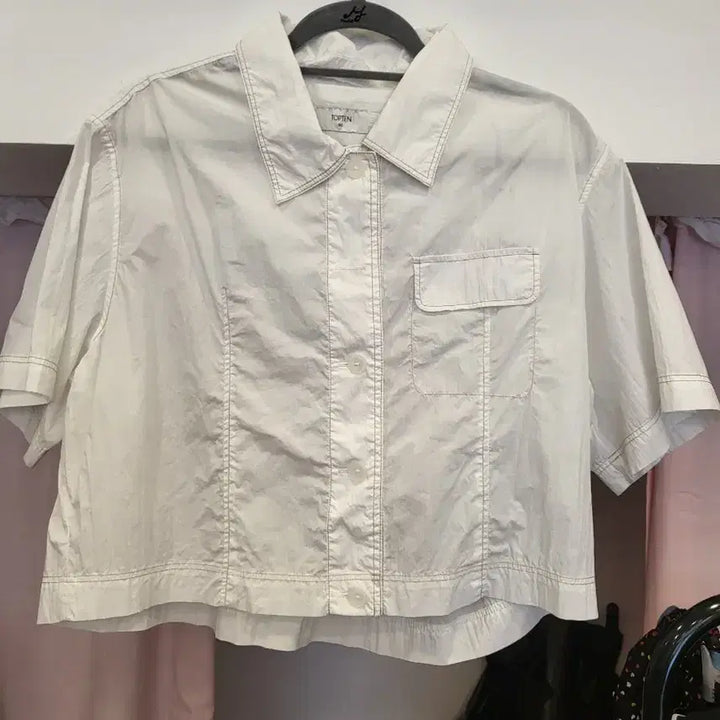 [BUNJANG] TOPTEN White Short Sleeve Shirt Size 100 / 탑텐 반팔 셔츠 화이트