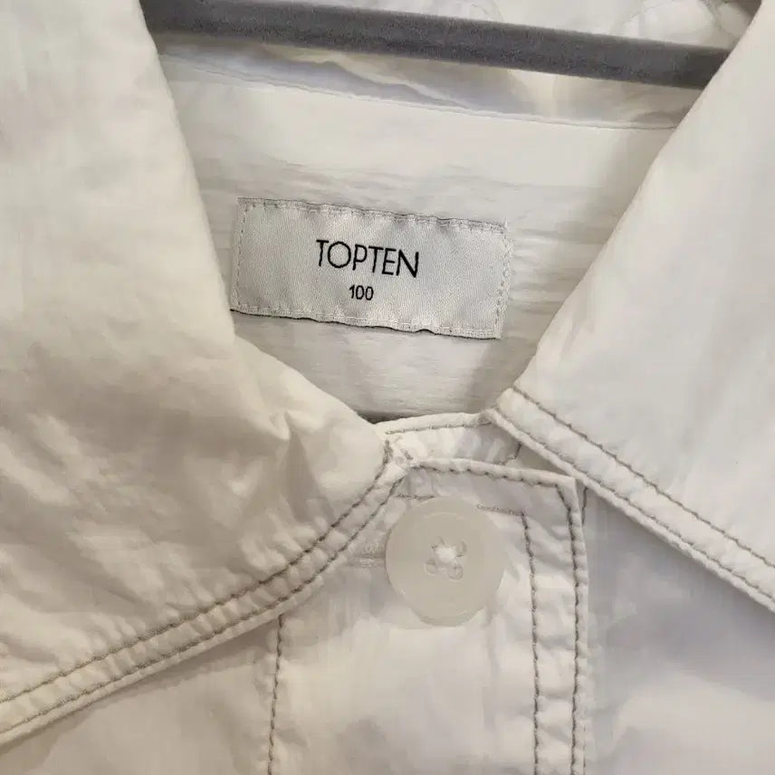 [BUNJANG] TOPTEN White Short Sleeve Shirt Size 100 / 탑텐 반팔 셔츠 화이트