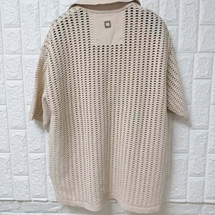 [BUNJANG] Wooyoungmi Open Collar Knit Beige Size 46 (100) / (새상품급)우영미 오픈카라 니트 46(100)