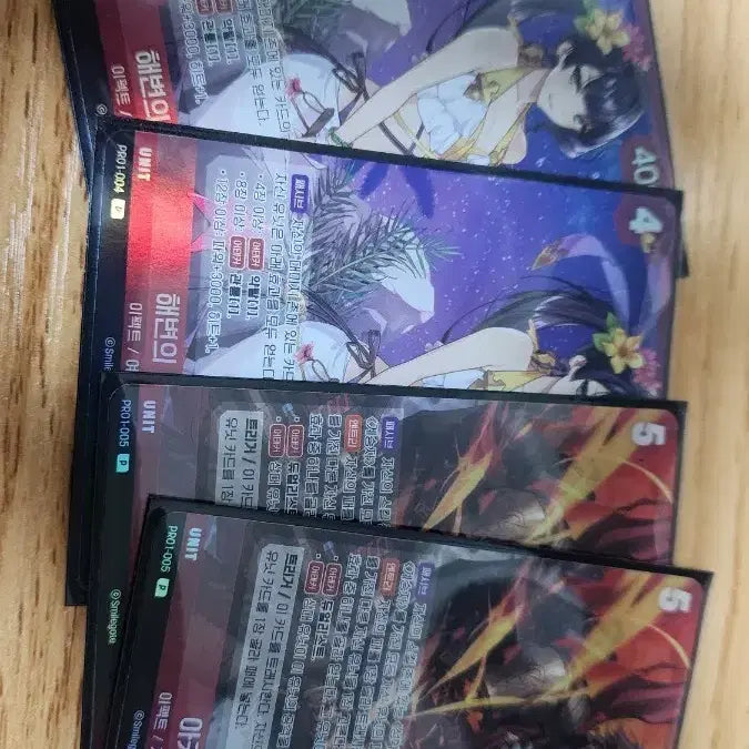 [BUNJANG] Epic Seven Arena Promo Cards (Archi, Bellona) - Bundle Set / 니벨 아레나 에픽세븐 프로모 적색 4장 일괄 (아키, 벨로나)