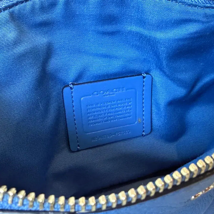 [BUNJANG] Coach Blue Leather Tote Bag / Crossbody Bag / 코치 블루 가죽 토트백 겸 크로스백