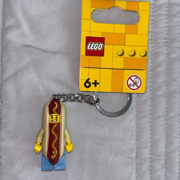 [BUNJANG] LEGO Hot Dog Man Minifigure Keychain (853571) / 레고 핫도그맨 미니피겨 열쇠고리(853571)