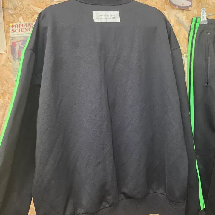 [BUNJANG] NERDY Neon Green Tracksuit Set / NERDY 널디 형광 져지 팬츠 세트