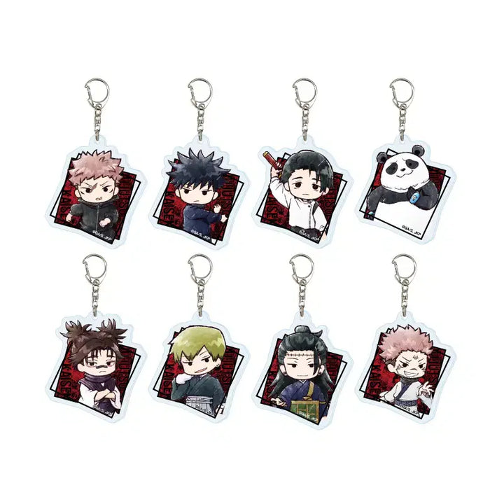 [BUNJANG] Jujutsu Kaisen Cursed Replay Graph Art Acrylic Keychain / [랜덤] 주술회전 사멸회유 그래프 아트 아크릴 키체인 - 단품