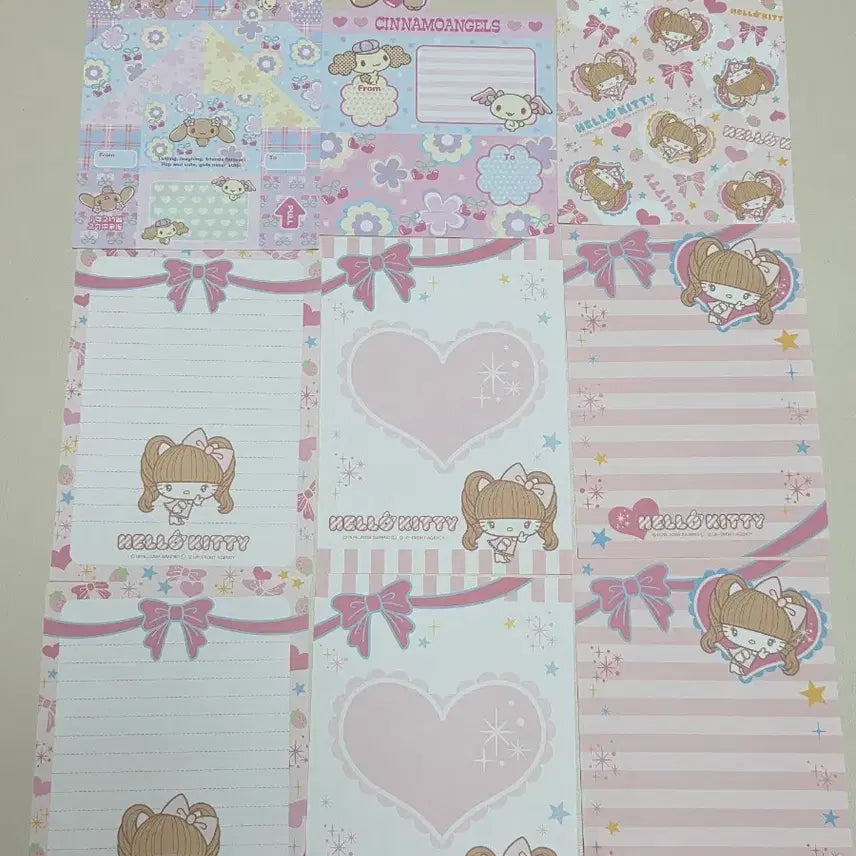 [BUNJANG] Tsujino Mizuki Cinnamon Angels Moka Memo Pad Split Set / 고전메모 츠지노조미키티 시나모엔젤스 모카 메모지 분철 고전지류
