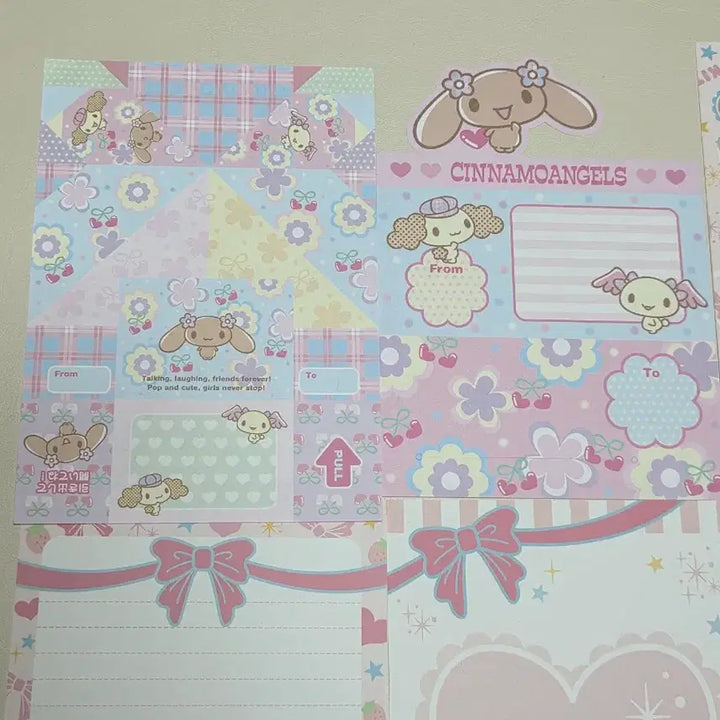 [BUNJANG] Tsujino Mizuki Cinnamon Angels Moka Memo Pad Split Set / 고전메모 츠지노조미키티 시나모엔젤스 모카 메모지 분철 고전지류