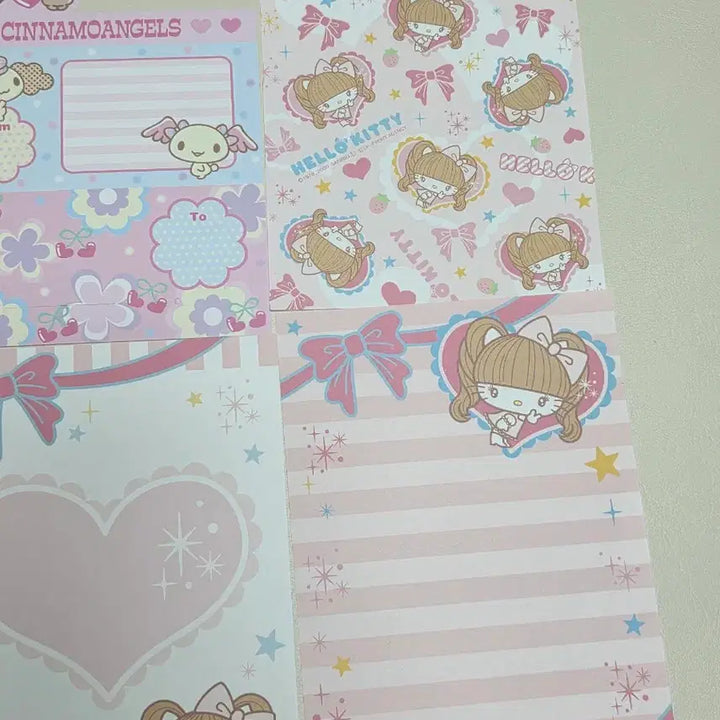 [BUNJANG] Tsujino Mizuki Cinnamon Angels Moka Memo Pad Split Set / 고전메모 츠지노조미키티 시나모엔젤스 모카 메모지 분철 고전지류