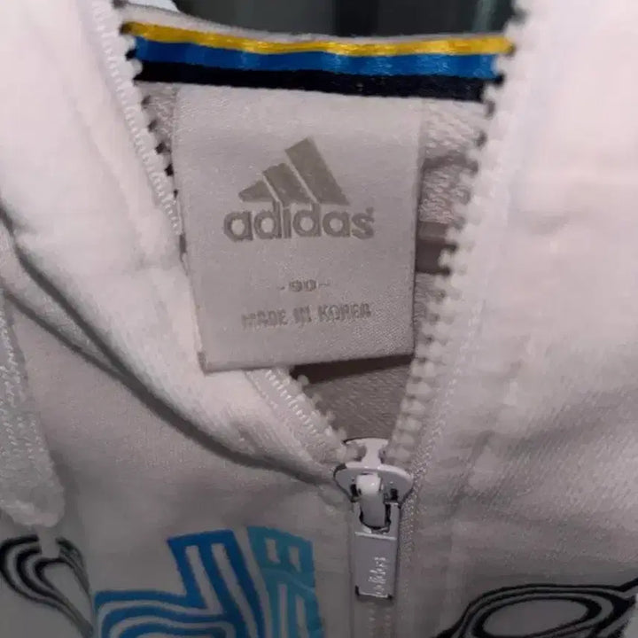 [BUNJANG] Adidas Vintage Jersey Sweatshirt / 아디다스 빈티지 져지 후집 하늘 소라 스포티 갸루 티셔츠 대장 y2k