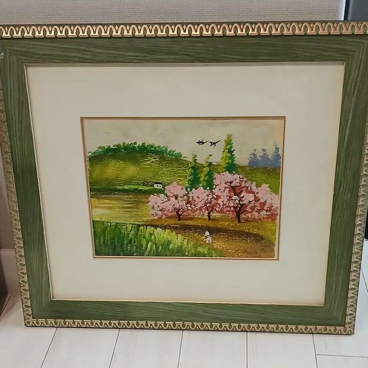 [BUNJANG] Oil Painting Framed Spring Landscape Artwork / 유화그림액자