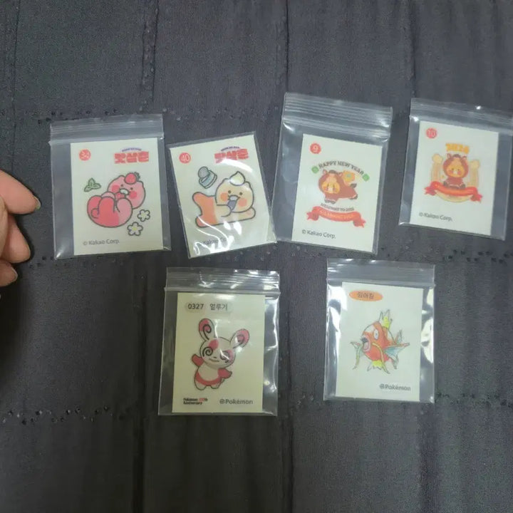 [BUNJANG] Kakao Friends Chun-Sik &amp; Pokemon Tteok-Bok-E Sticker Collection / 카카오프렌즈 춘식이 띠부씰 포켓몬띠부씰