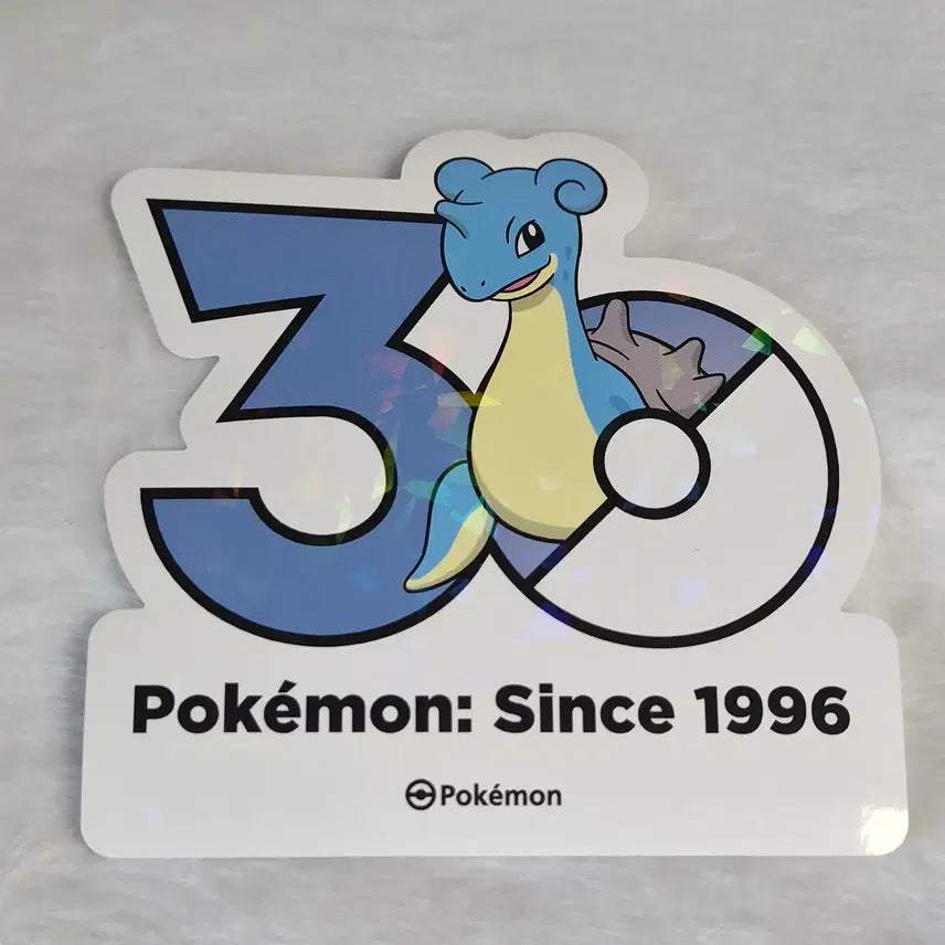 [BUNJANG] Pokemon 30th Anniversary Logo Sticker Lapras / 포켓몬 30주년 로고 스티커 라프라스 판매합니다.