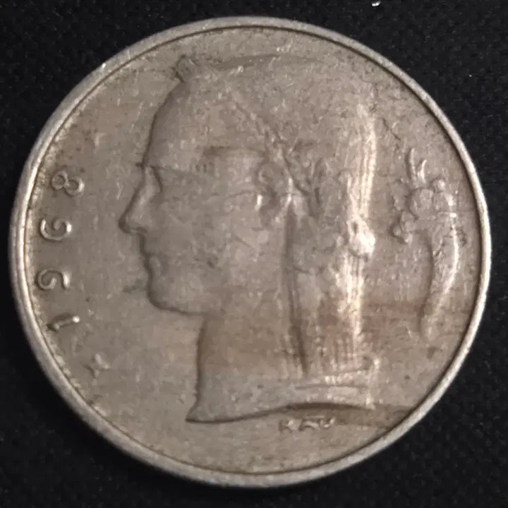 [BUNJANG] 1968 Belgium 1 Franc Coin / 1968년 벨기에 1프랑 동전 EP3906