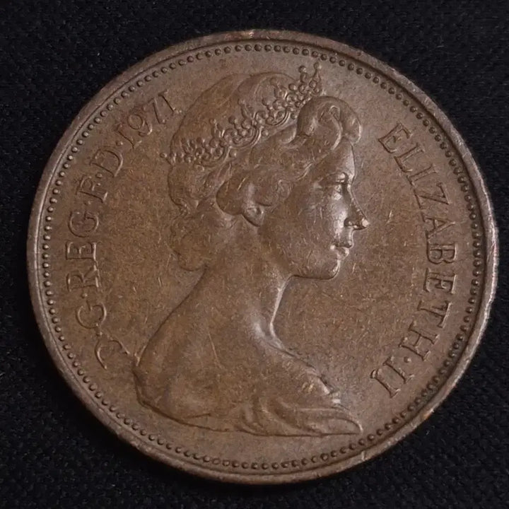 [BUNJANG] 1971 United Kingdom 2 Pence Coin / 1971년 영국 2펜스 동전 EP3911