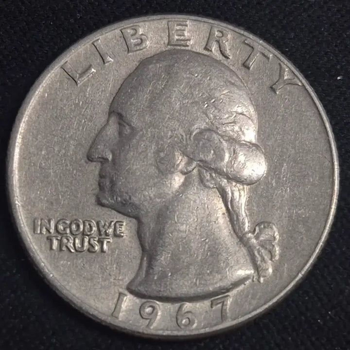 [BUNJANG] 1967 United States Quarter Dollar Coin / 1967년 미국 쿼터달러  동전 EP3913