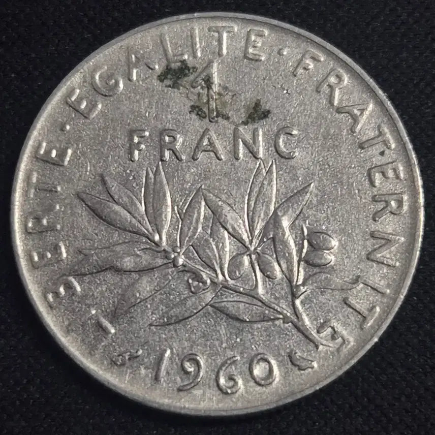 [BUNJANG] 1960 France 1 Franc Coin EP3914 / 1960년 프랑스 1프랑 동전 EP3914