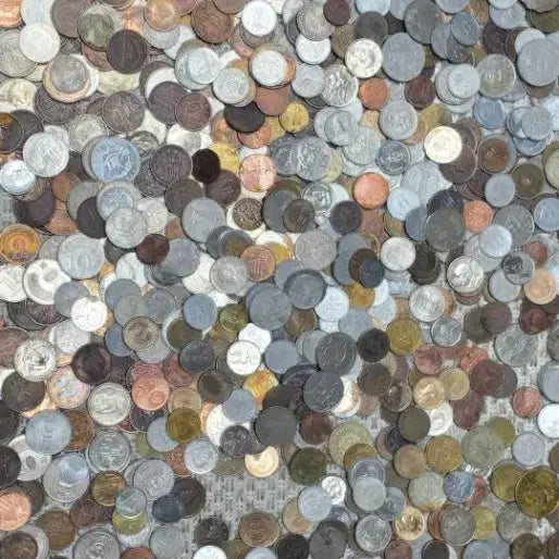 [BUNJANG] Mixed Foreign Silver Coin Collection (10kg) / 외국주화 10키로 은주화 섞여있음