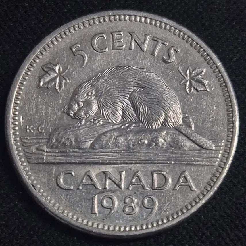 [BUNJANG] 1989 Canada 5 Cent Coin / 1989년 캐나다 5센트 동전 EP3920