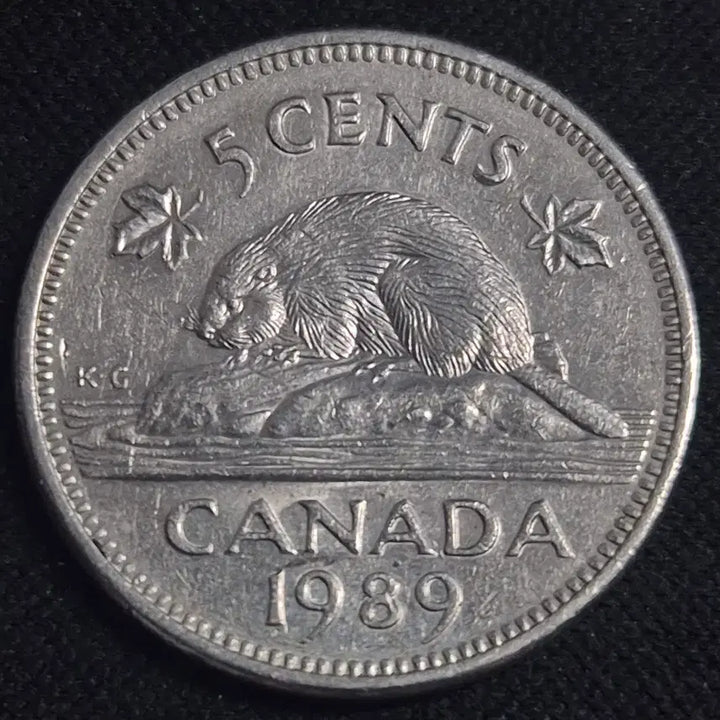 [BUNJANG] 1989 Canada 5 Cent Coin / 1989년 캐나다 5센트 동전 EP3920
