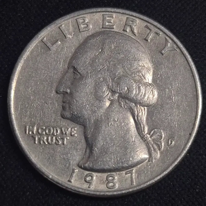 [BUNJANG] 1987 USA Quarter Dollar Coin / 1987년 미국 쿼터달러  동전 EP3922