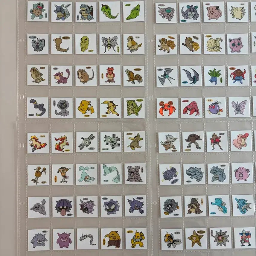 [BUNJANG] Pokemon Sticker Collection (1999 Shani &