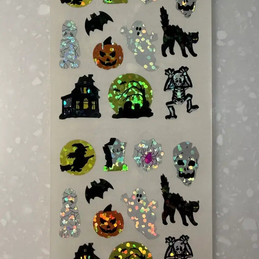 [BUNJANG] Sandy Lion Halloween Vintage Sticker 2-Cut Set / 샌디라이온 빈티지 고전스티커 희귀제품 2컷