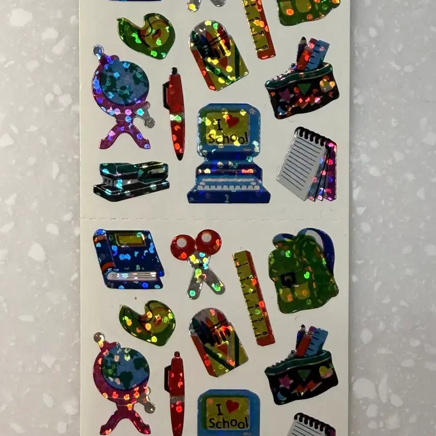 [BUNJANG] Sandy Lion Vintage Classic Sticker 2-Cut Set / 샌디라이온 빈티지 고전스티커 희귀제품 2컷