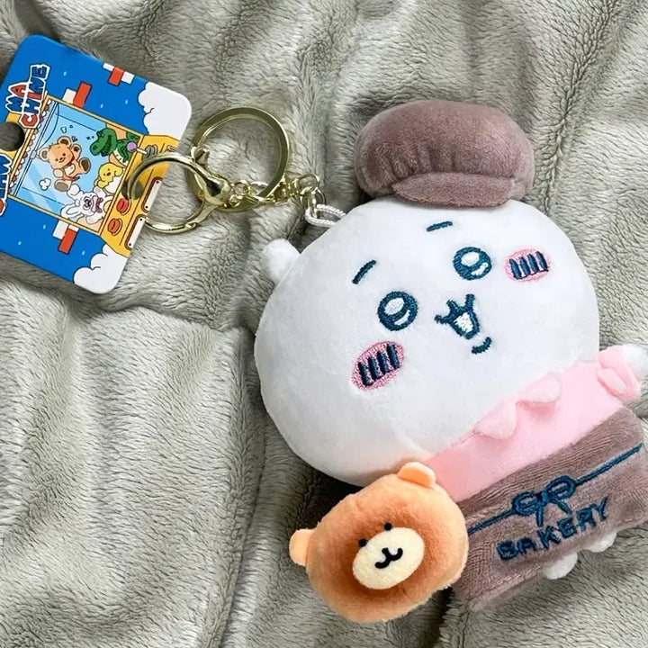 [BUNJANG] Chiikawa Bakery Costume Doll Keychain / 택0,새상품) 먼작귀 치이카와 베이커리 코스튬 인형 키링