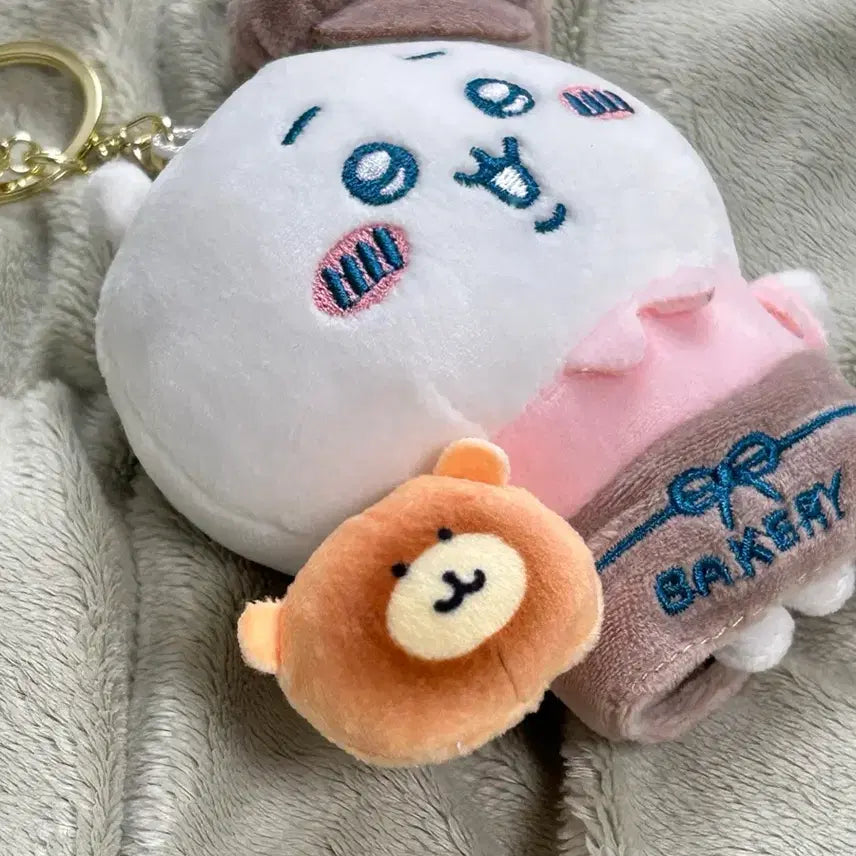 [BUNJANG] Chiikawa Bakery Costume Doll Keychain / 택0,새상품) 먼작귀 치이카와 베이커리 코스튬 인형 키링