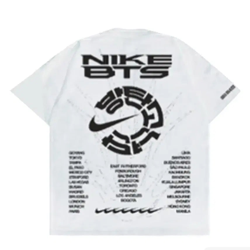 [BUNJANG] BTS x Nike Collaboration Short Sleeve T-Shirt - White XS (J-Hope Worn) / BTS x 나이키 숏슬리브 반팔 화이트 XS 새상품(홉이착용)