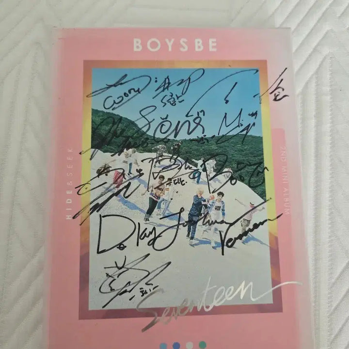 [BUNJANG] SEVENTEEN BOYS BE 2nd Album Autographed / (비매) 세븐틴 SEVENTEEN BOYS BE 2집 친필 사인 앨범