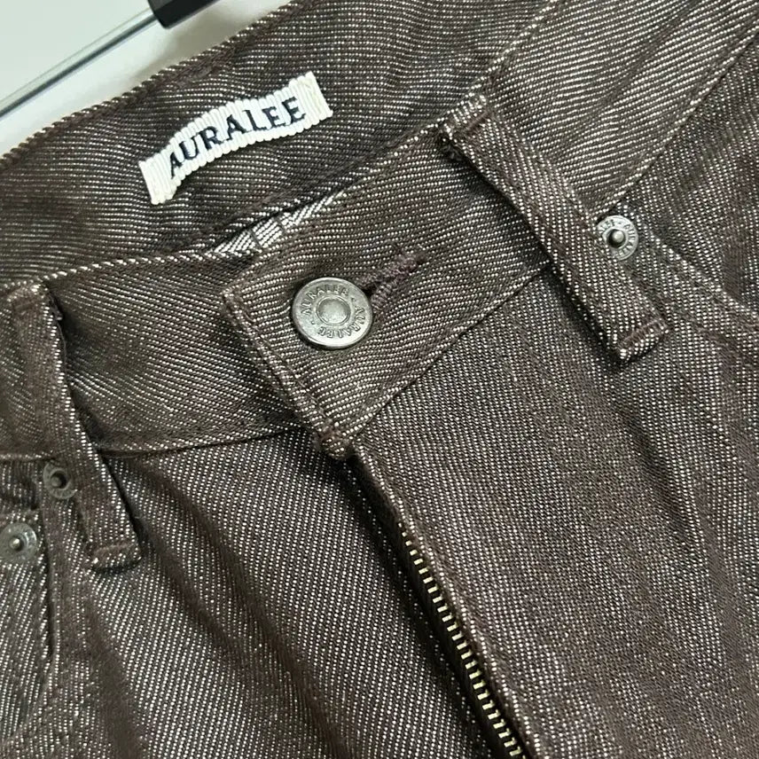 [BUNJANG] Auralee Hard Twist Denim 5P Brown 26 / 오라리 하드 트위스트 데님 5p 브라운 26사이즈 (비이커구매)