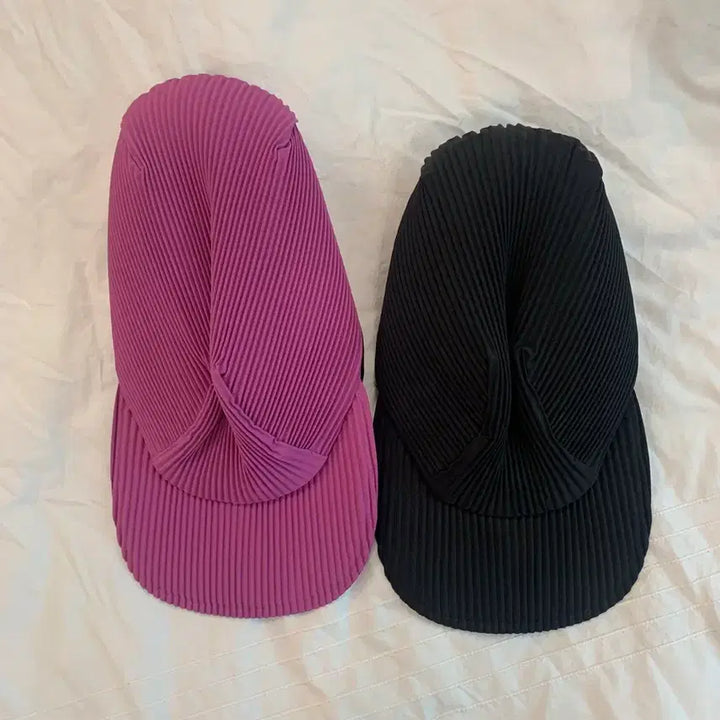 [BUNJANG] Homme Plissé Pleats Ball Cap Black/Purple / 옴므플리세 볼캡 블랙/ 퍼플
