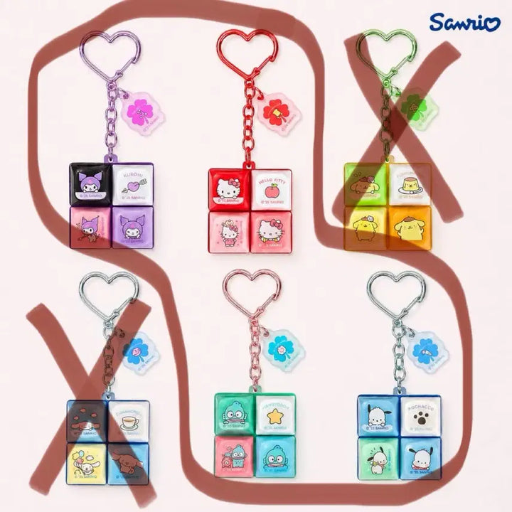 [BUNJANG] Sanrio Authentic LED Keycap Keyring (Hello Kitty, Hangyodon, Kuromi, Pochacco) / 산리오 정품 LED LUCKY 키캡 키링 (키티 한교동 쿠로미 포차코)