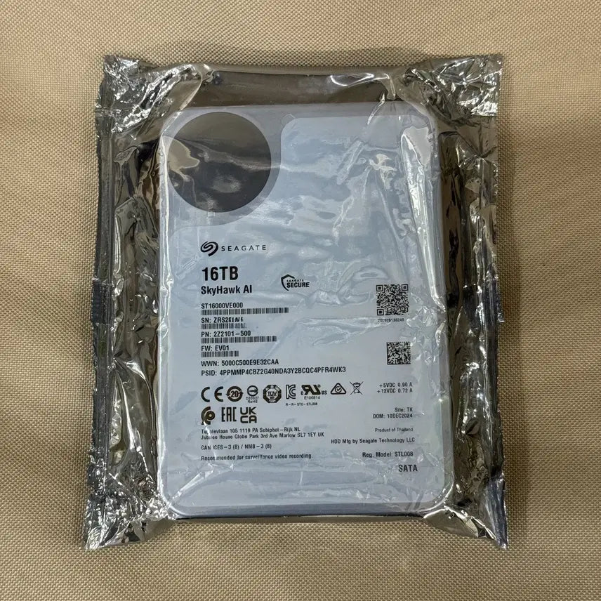 [BUNJANG] Seagate SkyHawk AI 16TB CCTV NAS HDD / Seagate SkyHawk AI 16TB CCTV NAS HDD 미개봉