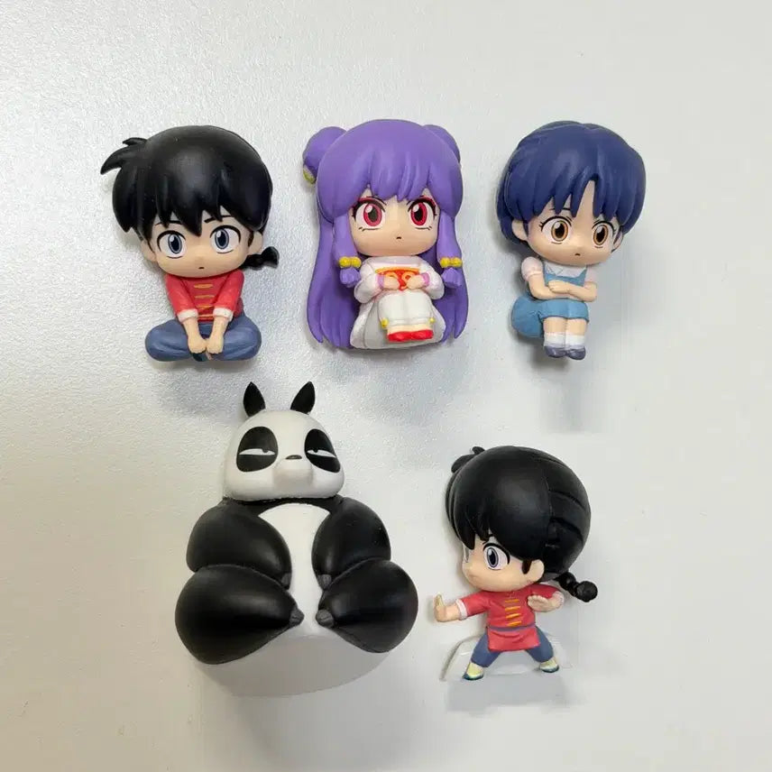 [BUNJANG] Ranma 1/2 Machi Bokke 4-Piece Bundle Set with Bonus Figure / 일괄) 란마 1/2 마치보케 4종 + 덤