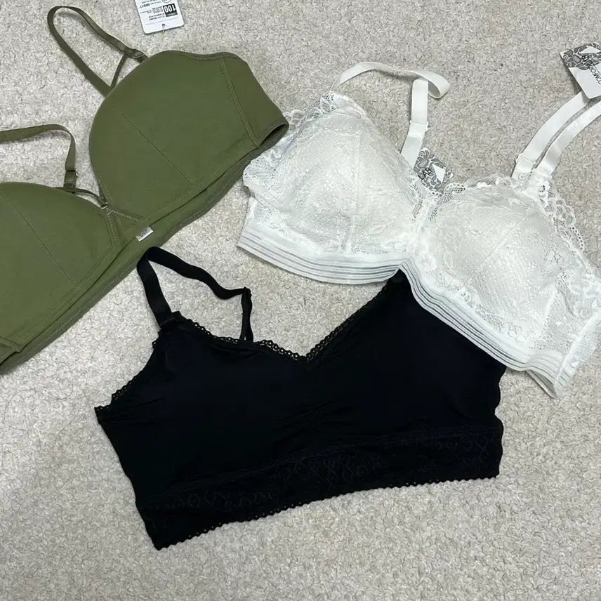 [BUNJANG] Comfort Lab New Cotton String Bralette, Celeb Basic Bralette, Cool Silk Tam Tam Bralette - Size 100 / 컴포트랩 브라렛 새상품