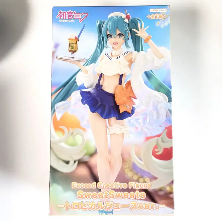 [BUNJANG] Hatsune Miku SweetSweets Tropical Juice Figure (Sealed) / 미개봉 | 하츠네 미쿠 스윗스위츠 트로피컬 주스 피규어 미소녀