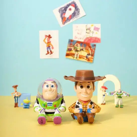 [BUNJANG] Megabox Toy Story Woody &amp; Buzz Coin Bank Bundle Set / 메가박스 토이 스토리 코인뱅크 일괄