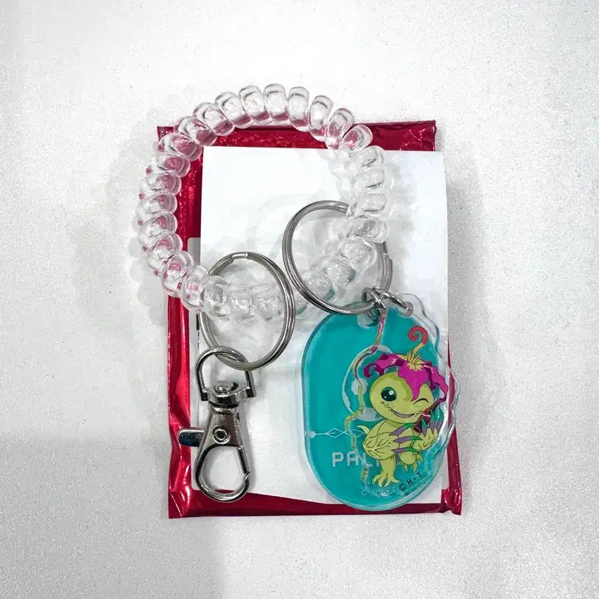 [BUNJANG] Digimon Lacuspa Acrylic Keyring Palmon / 디지몬 라쿠스파 라커키풍 아크릴 키링 <팔몬>