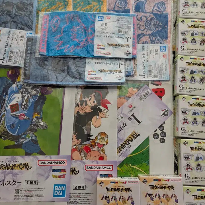 [SOLD OUT] 드래곤볼Z 클리어 포스터, 타월, 굿즈 세트