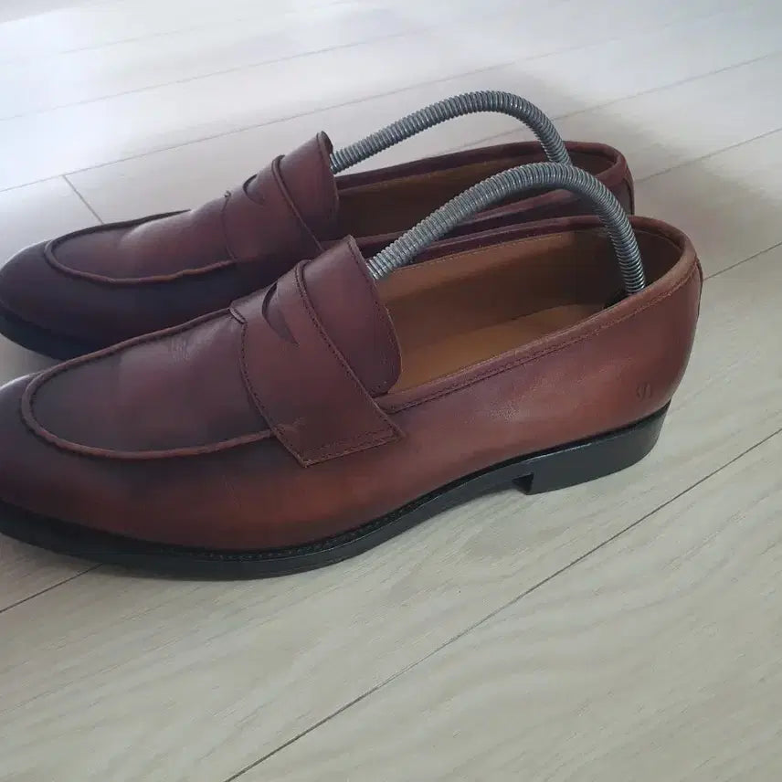 [BUNJANG] Dupont Leather Classic Loafers Brown / 남285듀퐁 로퍼